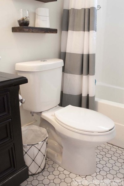 Nautical Guest Friendly Boys Bathroom Makeover Reveal - Southern Revivals