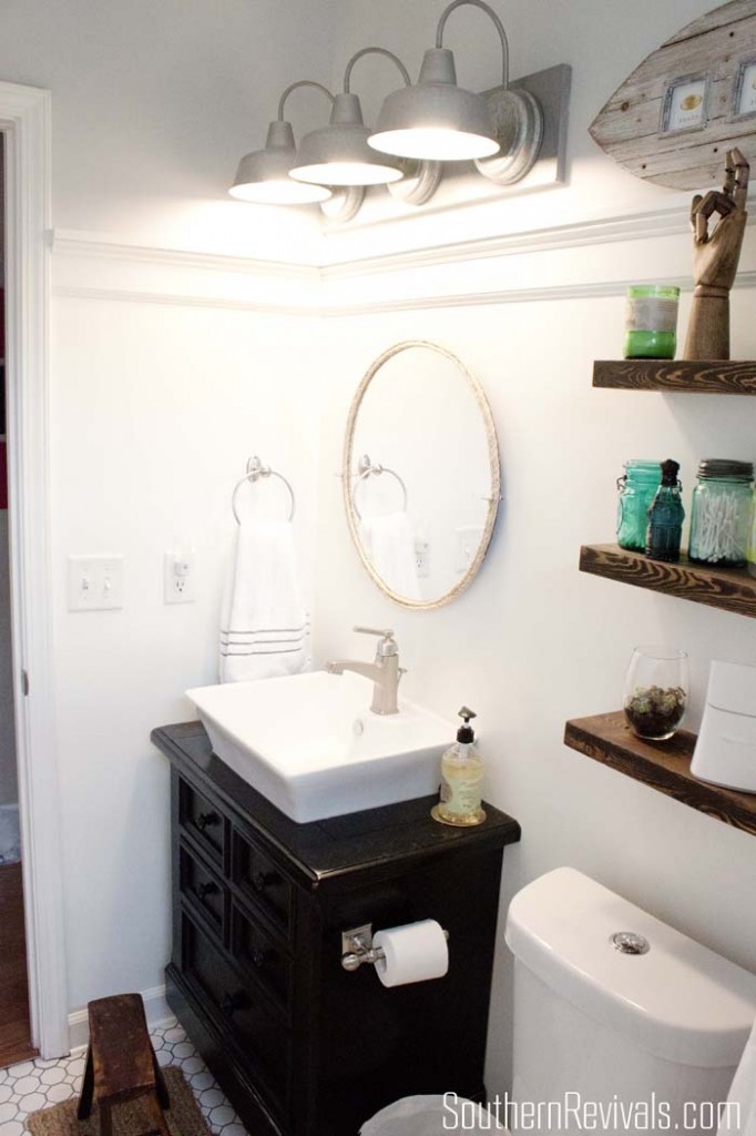 Nautical Guest Friendly Boys Bathroom Makeover Reveal - Southern Revivals